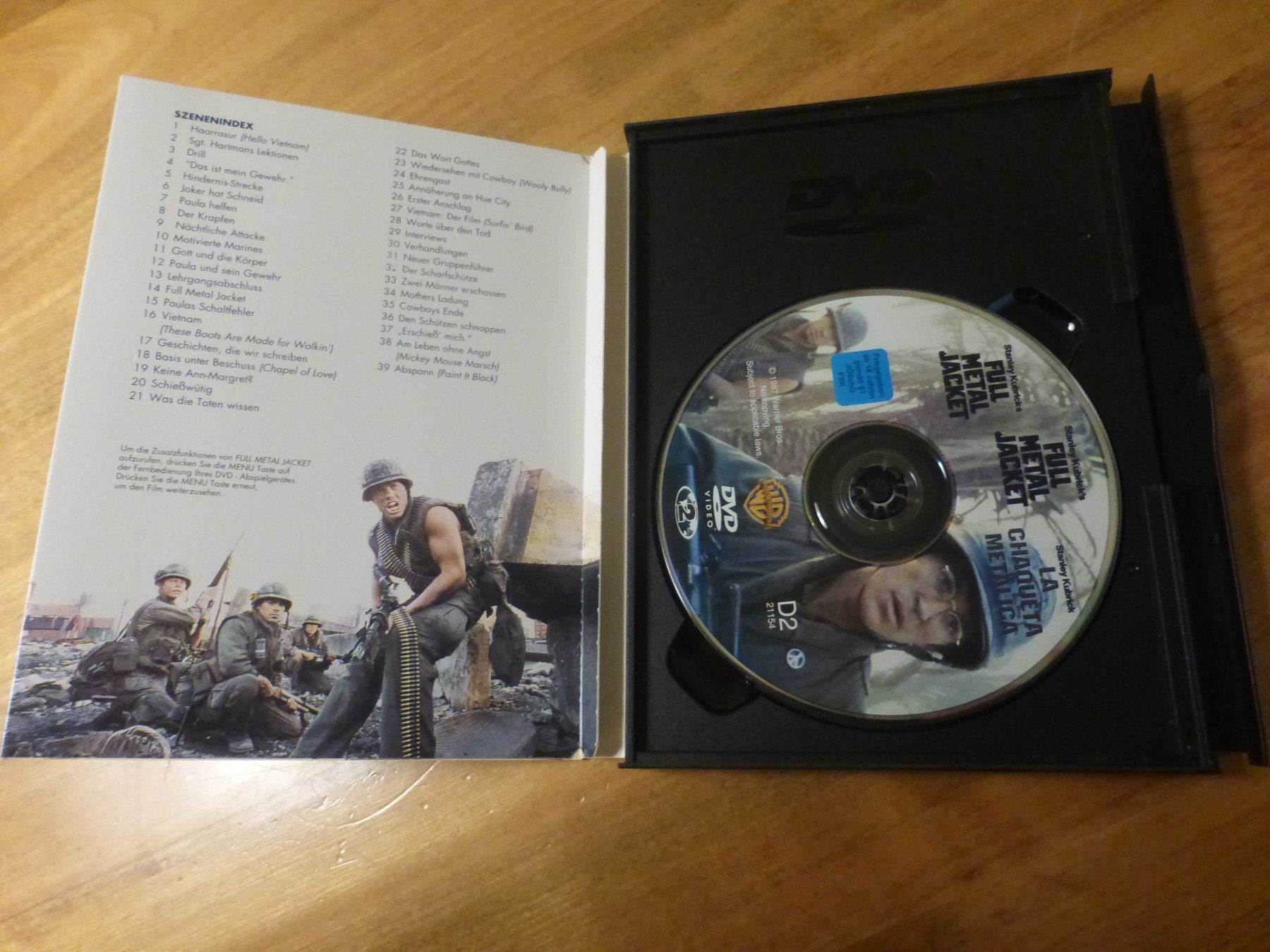 Tutti i DVDs: Full Metal Jacket Stanley Kubrick Collection DVD – Usato da Zumikon venduto da psisound 5