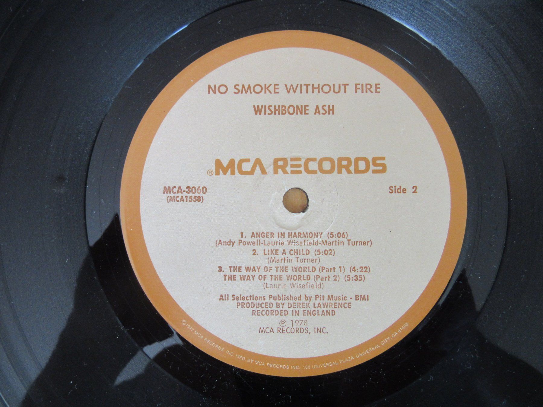 Dischi in vinile: Langspielplatte "WISHBONE ASH" - NO SMOKE WITHOUT FIRE – Usato da Degersheim venduto da Tforelle 7