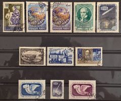 UdSSR 1957 Lot Tsiolkovsky Frieden Geophysik gestempelt o