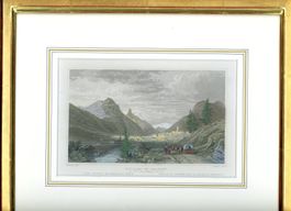 Splügen GR - Stahlstich von Tombleson