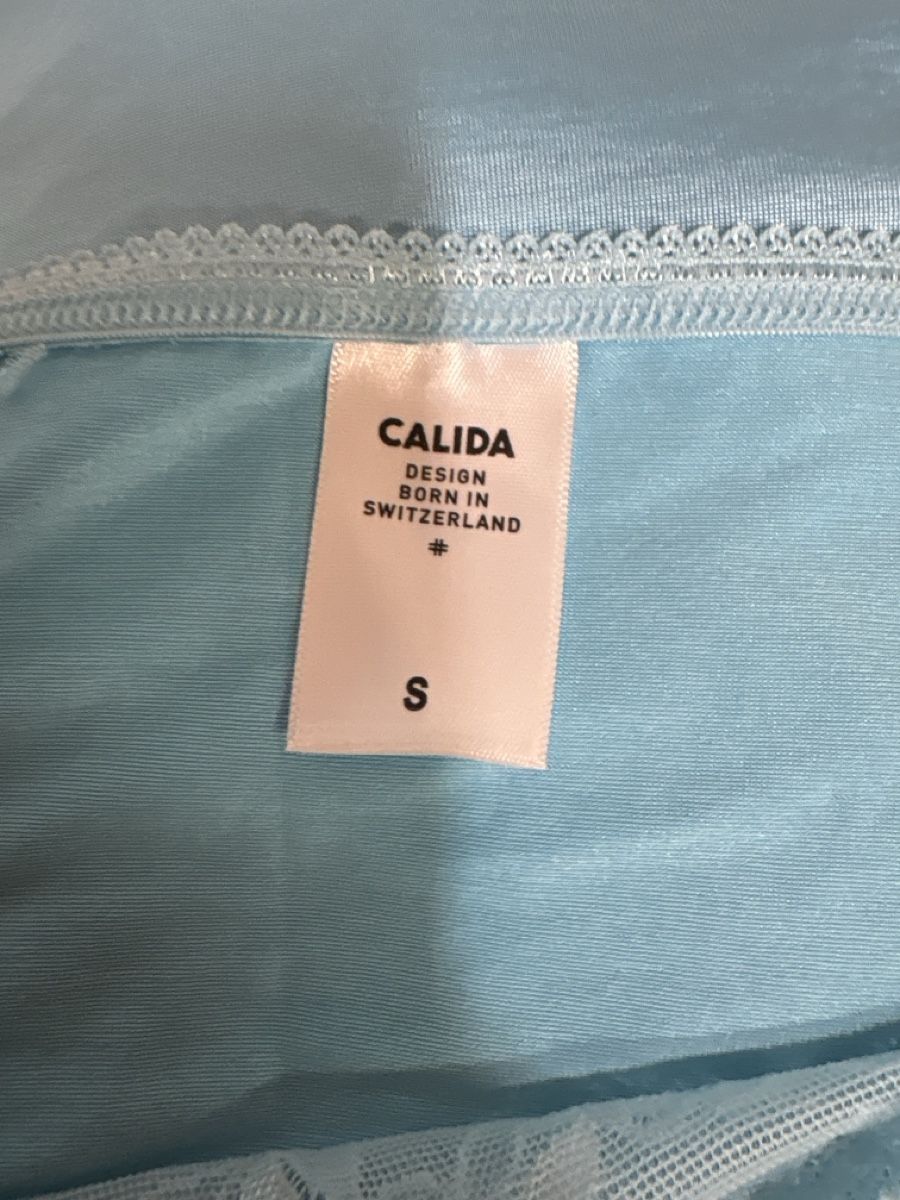 Calida Top: CALIDA Spitzentop Trägershirt Hellblau Gr. – Nuovo (secondo la descrizione) da Maienfeld venduto da 8796 5