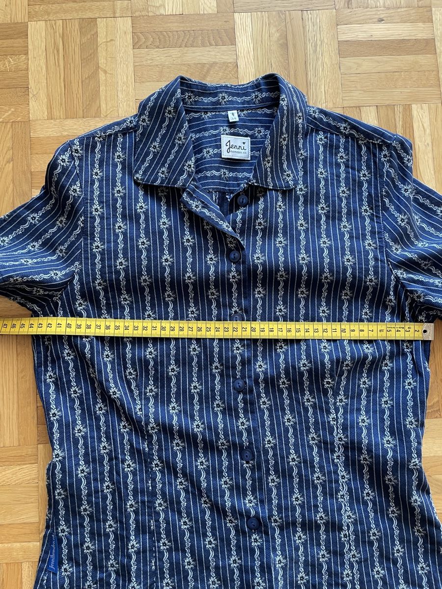 Camicette: Trachtenbluse Jenni blau Grösse 34 – Usato da Zürich venduto da 01pippa 5
