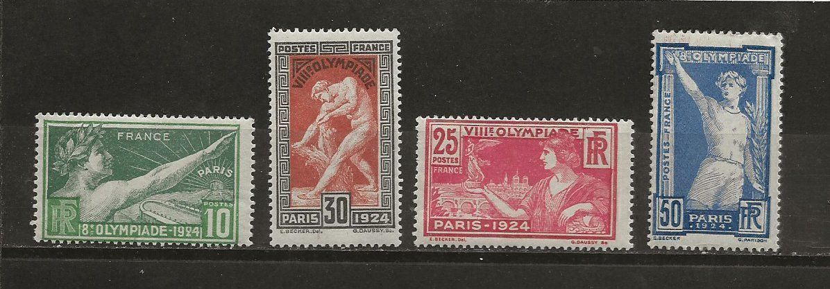 Tutti i francobolli: France JO Paris 1924 ** – Usato da Sion venduto da PierreP01