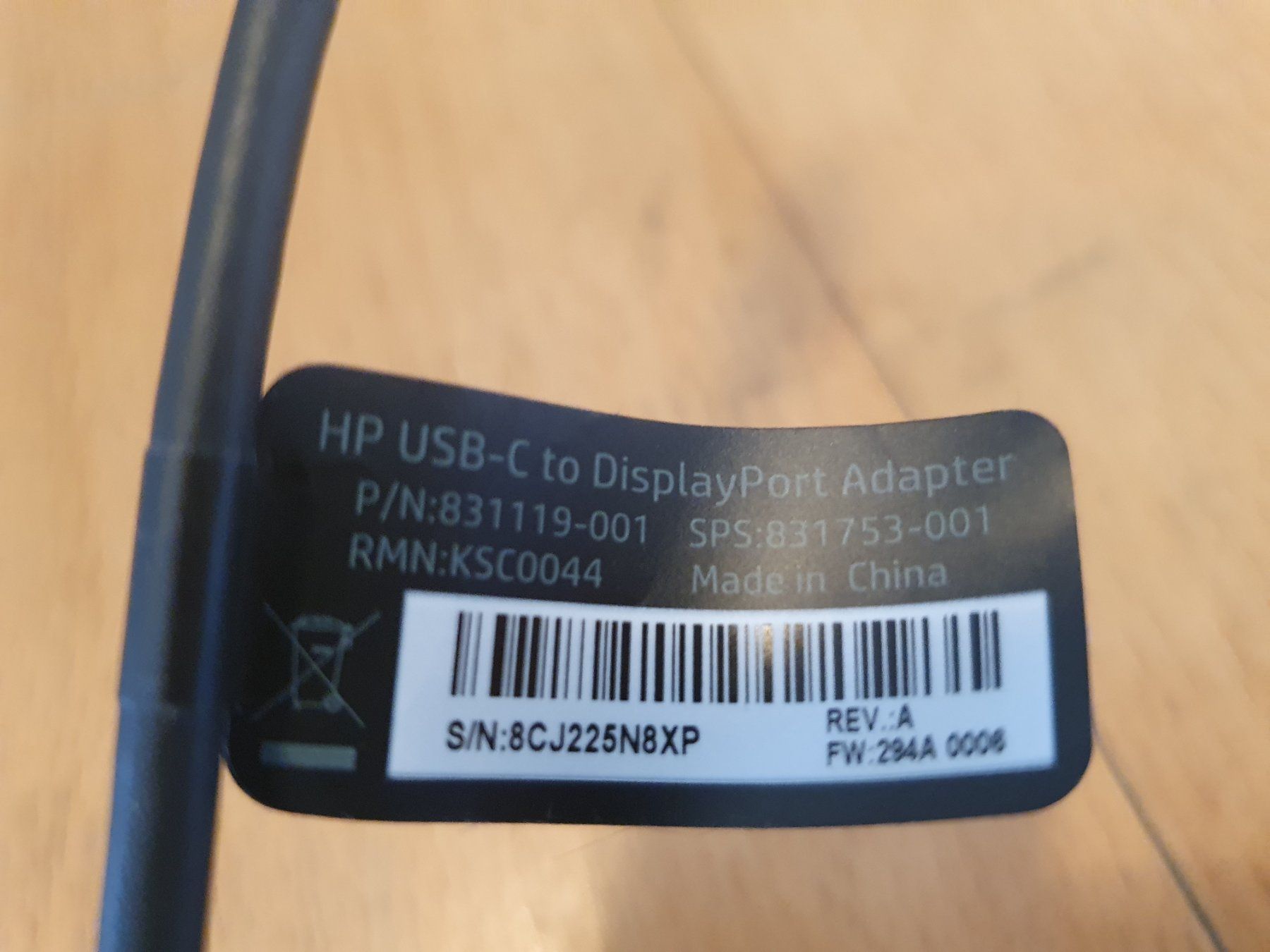 Hewlett Packard Unità & Adattatore: HP USB-C auf DisplayPort Adapter – Usato da Bern venduto da Llu 3