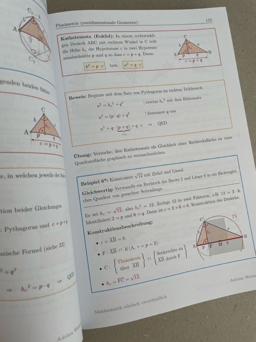 Libri: Mathematik einfach verständlich 2. Aufl. Adrian Wetzel – Nuovo (secondo la descrizione) da Aesch BL venduto da ell_8zv7 3