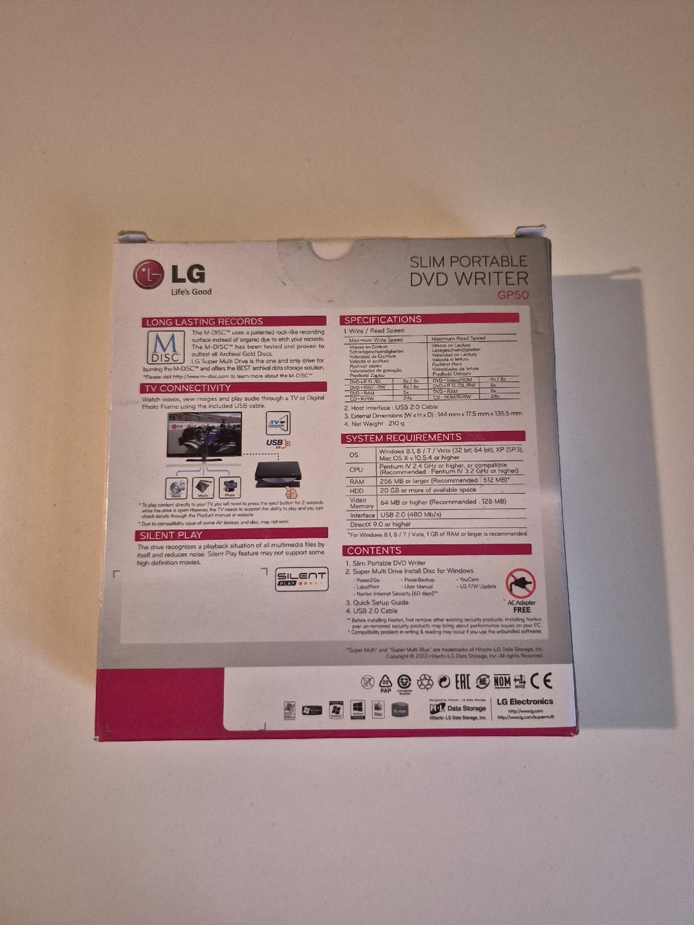 Alle DVDs: DVD Writer LG – Neu und originalverpackt aus Winterthur von CMR1190 1