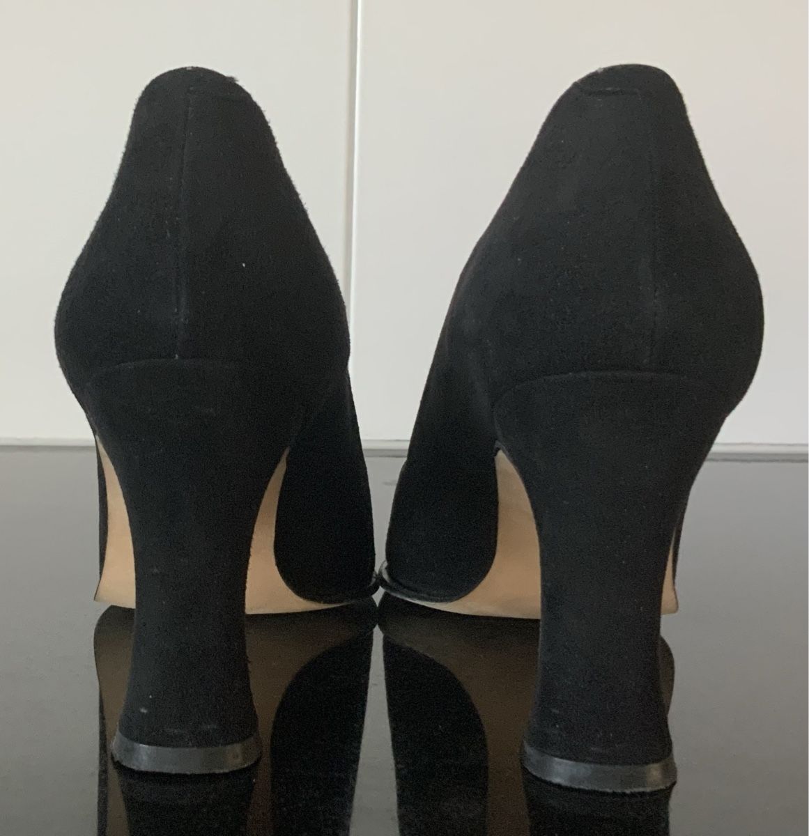 Damenschuhe: Highheels Wildleder schwarz Gr. 37.5 – Gebraucht aus Münsingen von Innchen 5