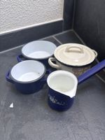 Emaille Kochtopf Set 4-teilig für die Puppenküche 