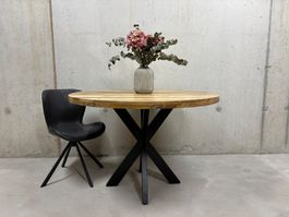 Runder Massivholz  Esstisch Ø120 cm