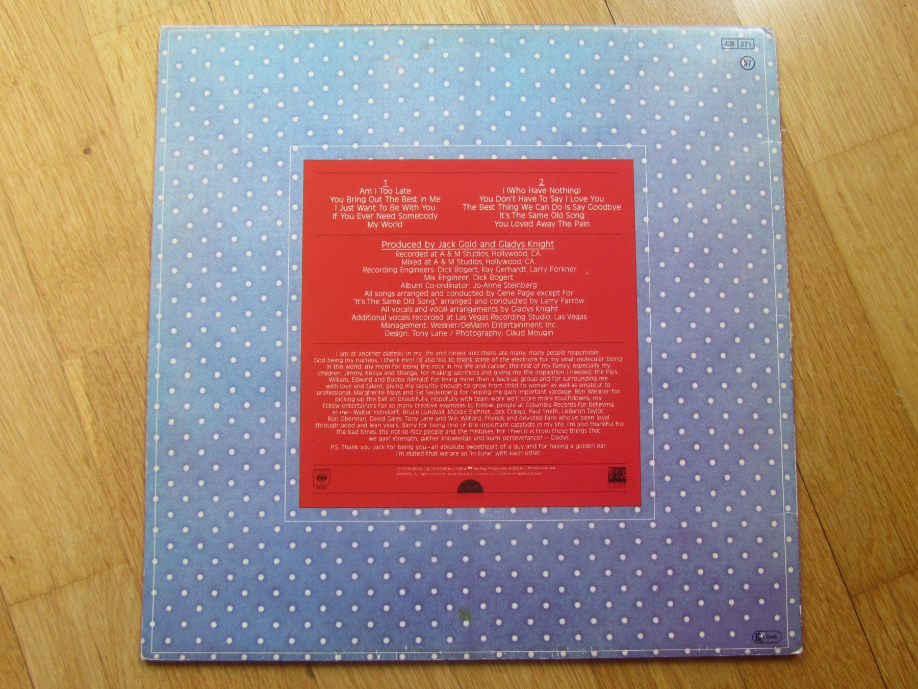 Schallplatten: Gladys Knight - Soul LP,  1979 – Gebraucht aus Seengen von mikelele 3