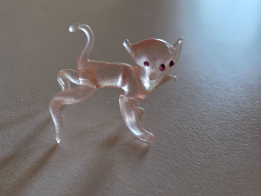 Statuette: 2 farbige Glas Katzen 3,4 cm Katze Tier Figur – Usato da Walterswil BE venduto da Lonitti 4