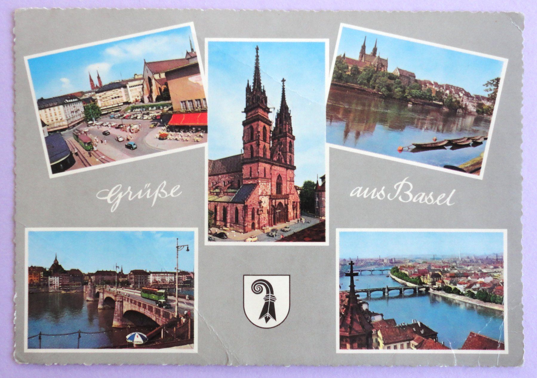 Cartoline postali: Grüsse aus Basel – Difettoso da Fétigny venduto da Billy2miny