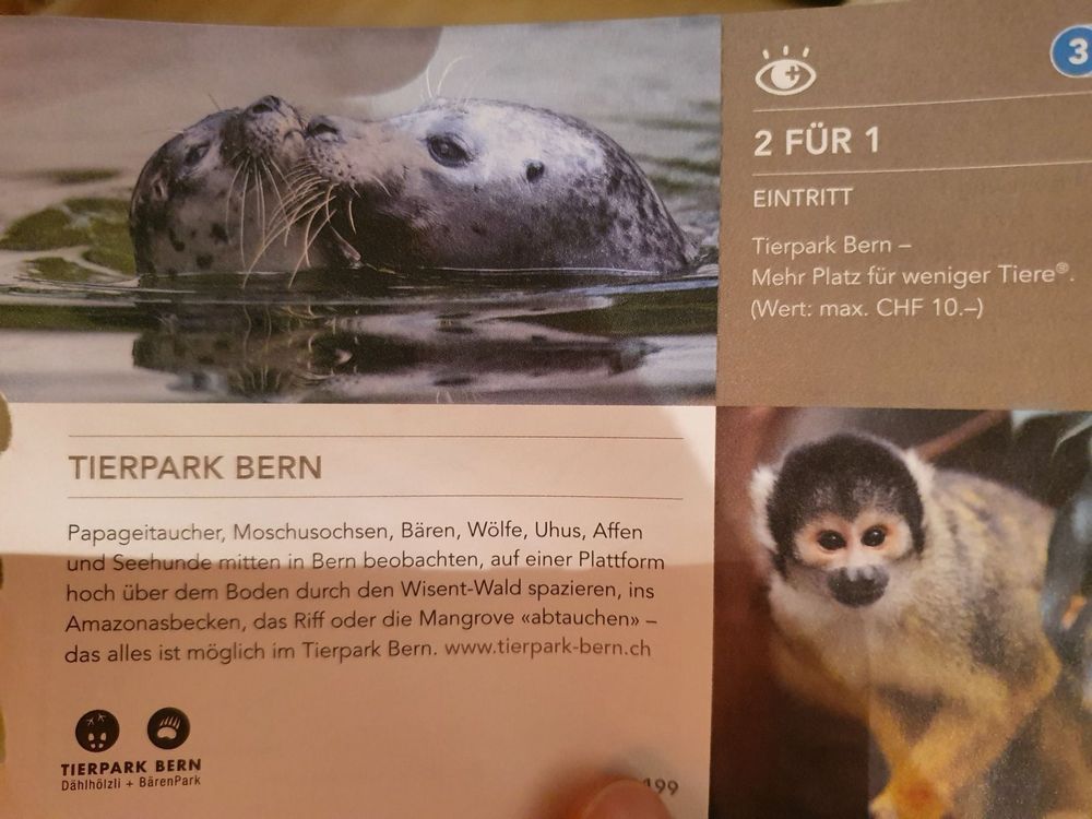 2 Fr 1 Gutschein Tierpark Thle