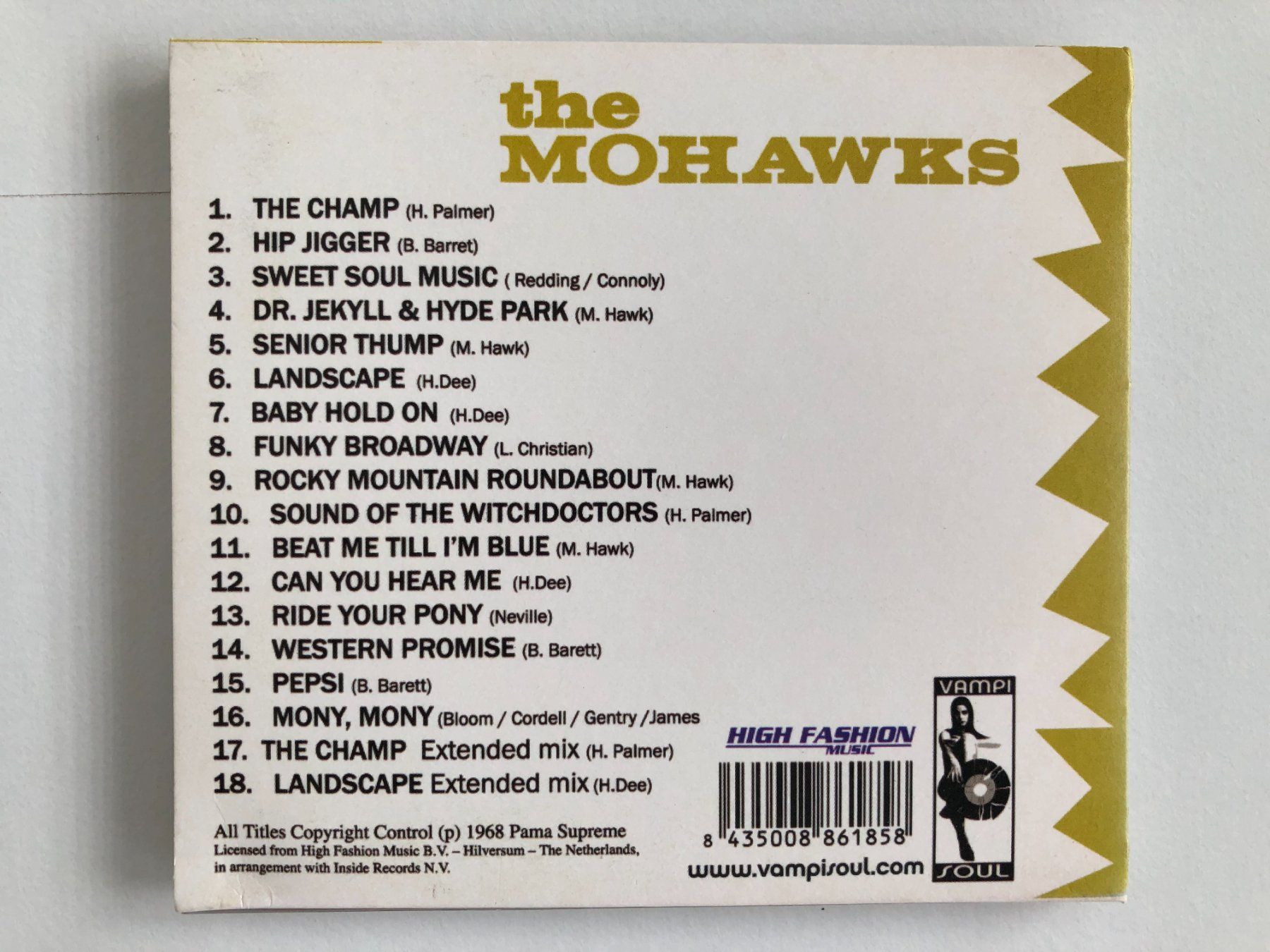 CD: The Mohawks - The Champ (CD) – Nuovo (secondo la descrizione) da Zufikon venduto da mirageg5 1