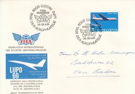 1969 LUPO Tag der Aerophilatelie Luzern FISA Kongress