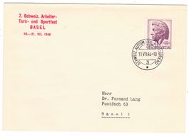 Lettre de Basel BPA A382 pour Basel 1 le 19.VII.46