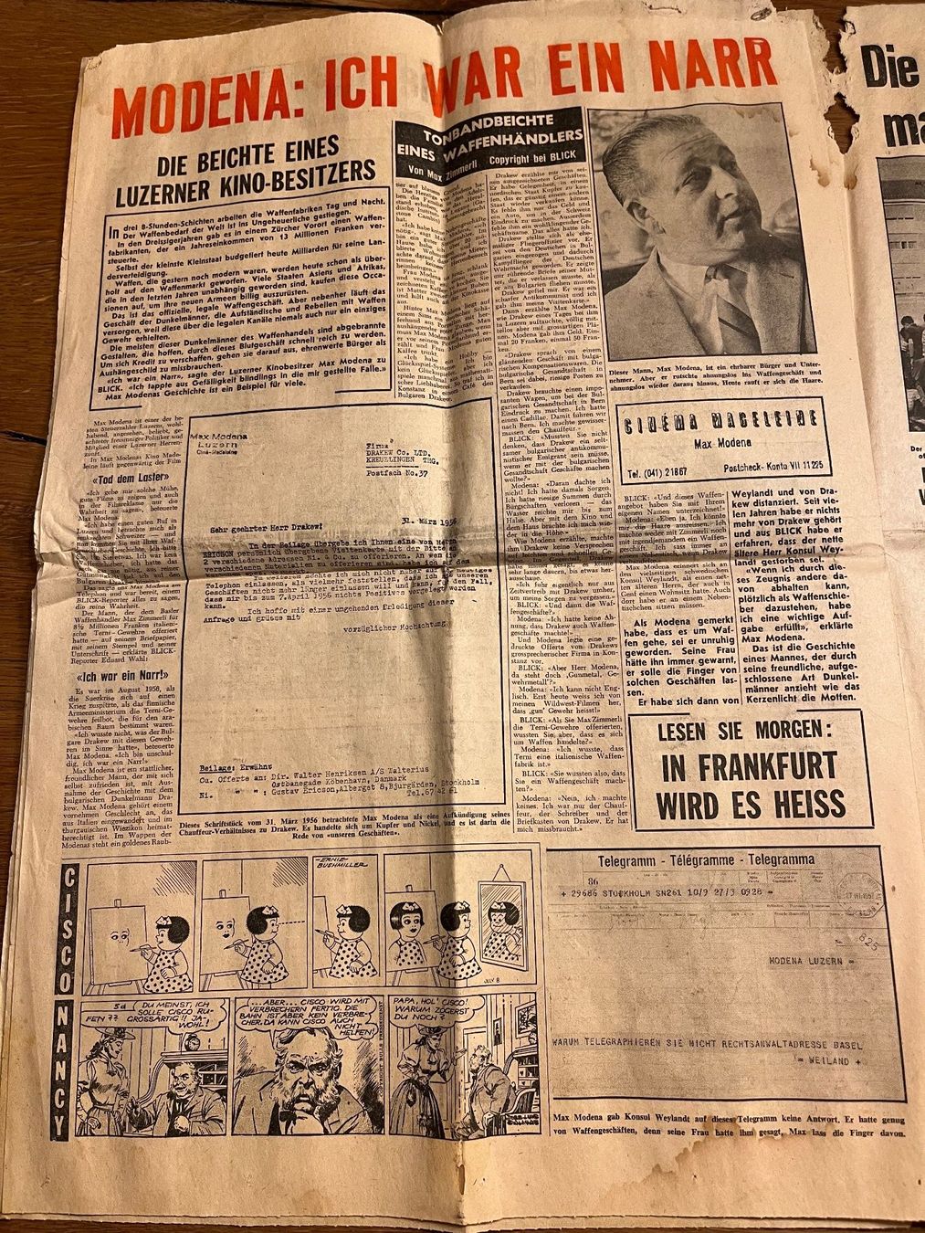 Zeitschriften & Magazine: Blick Tageszeitung 31.August 1961 – Gebraucht aus Spiez von _silvio_99 5