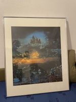 Grosses gerahmtes Kunstdruck-Bild – ca. 75 × 65 cm – Fantasy