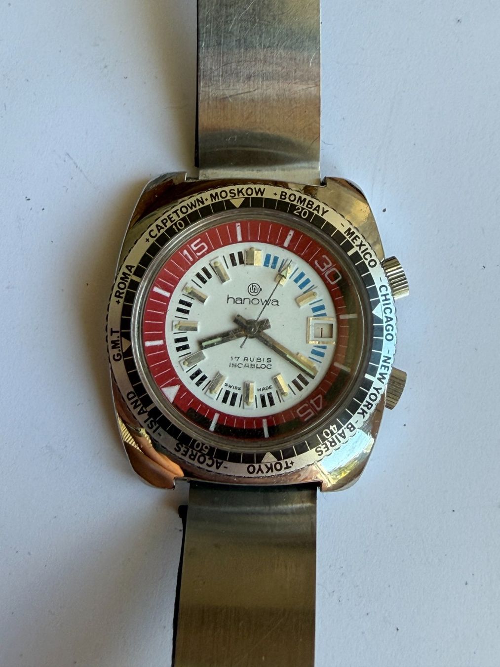 Hanowa Orologi: Hanowa Handaufzug – Usato da Worblaufen venduto da chronyves