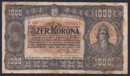 Ungarn 1000 Korona 1923