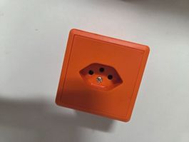 AP 1xT13 Steckdose T13 1xTyp13 Feller orange