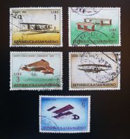 San Marino Briefmarken aus Serie Flugzeug-Entwicklung 1962