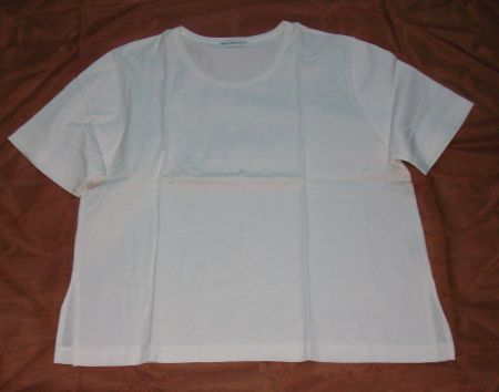 Baumwolle - T-Shirt, Wasserblau, Gr. 48 * Paola Facchetti *