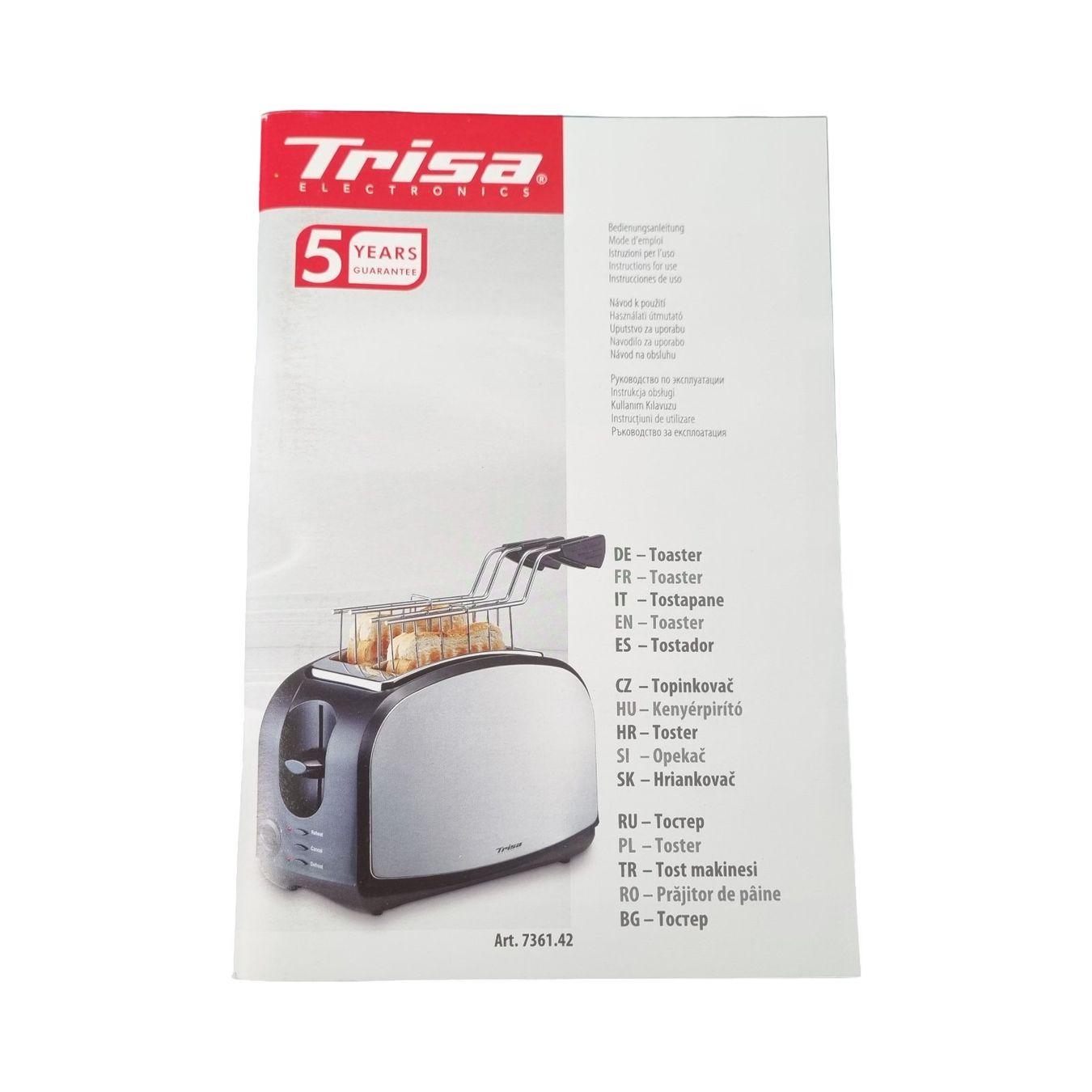 Trisa Elettrodomestici da cucina: TRISA Crispy Snack Toaster – Nuovo (secondo la descrizione) da Wangen b. Olten venduto da Restwert_Wangen 4