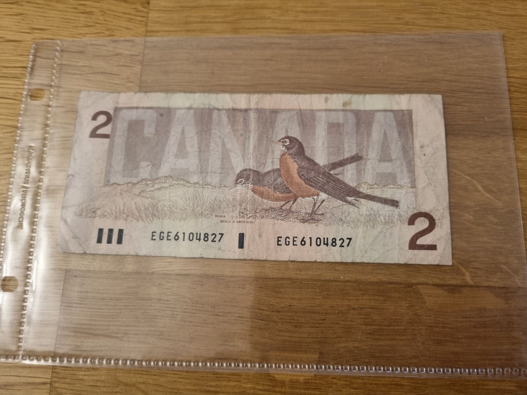 Banknoten: Kanada - 2 Dollars 1986 – Gebraucht aus Mels von Goldenfalcon 1