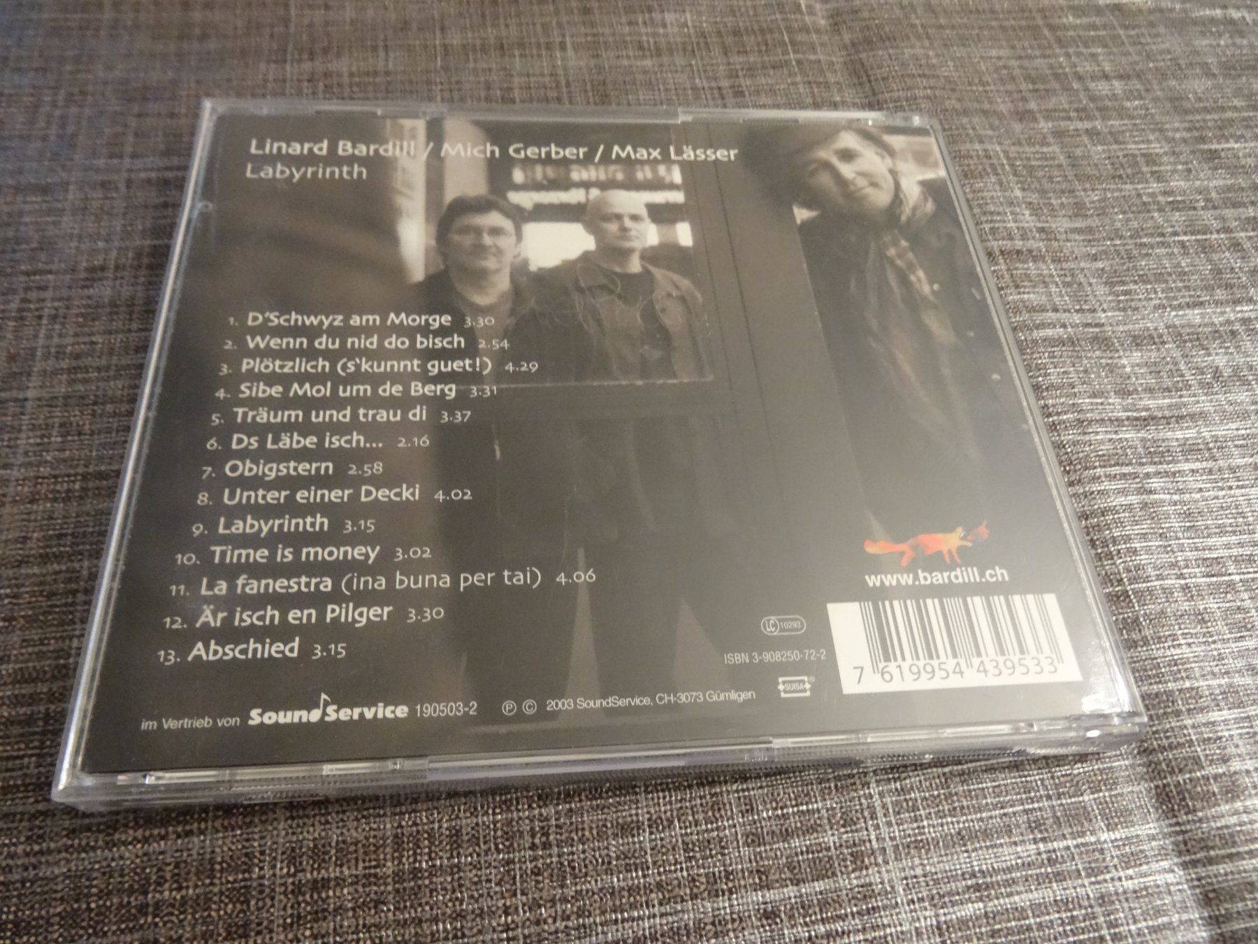 CD: CD Linard Bardill, Gerber, Lässer - Labyrinth – Usato da Olten venduto da Disc-Ausverkauf 1