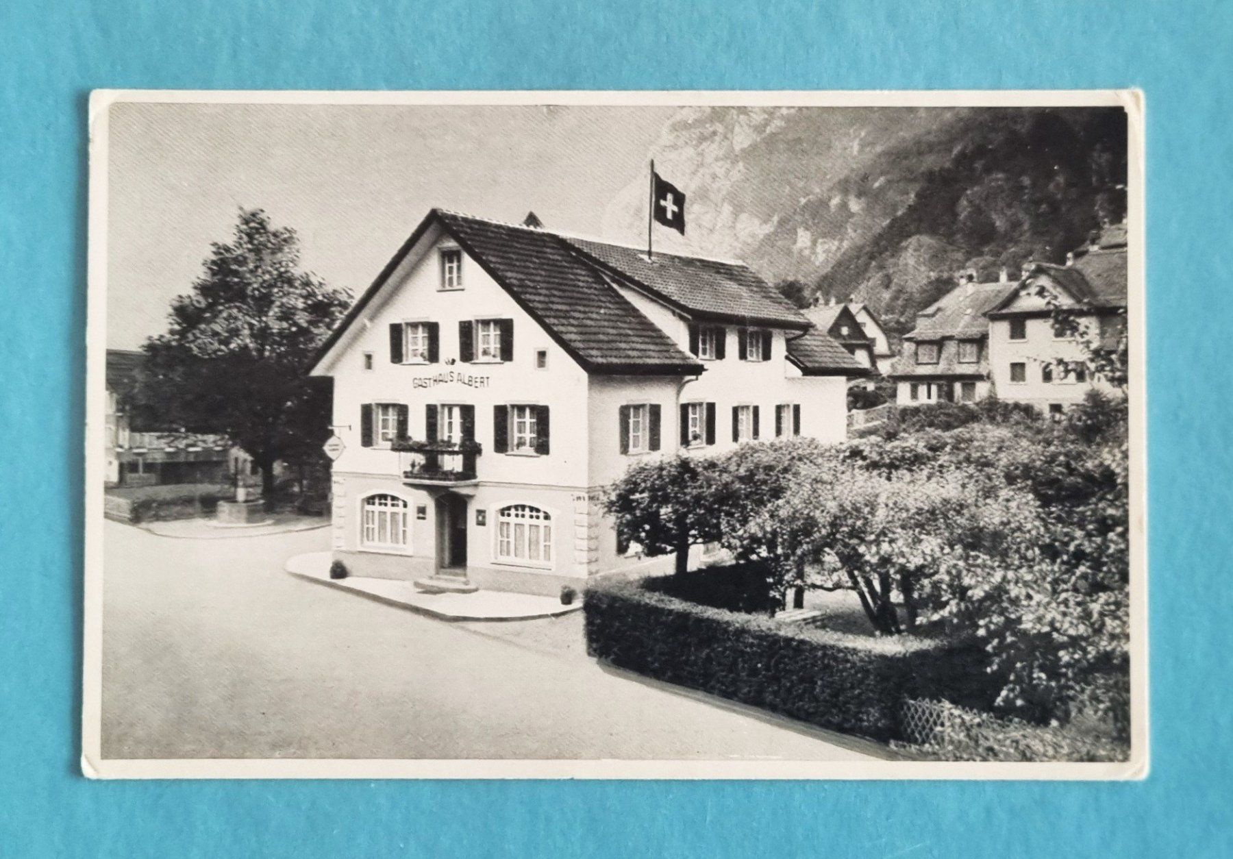 Ansichtskarten: Erstfeld - Gasthaus Albert - 1955 – Gebraucht aus Rothrist von RROENK