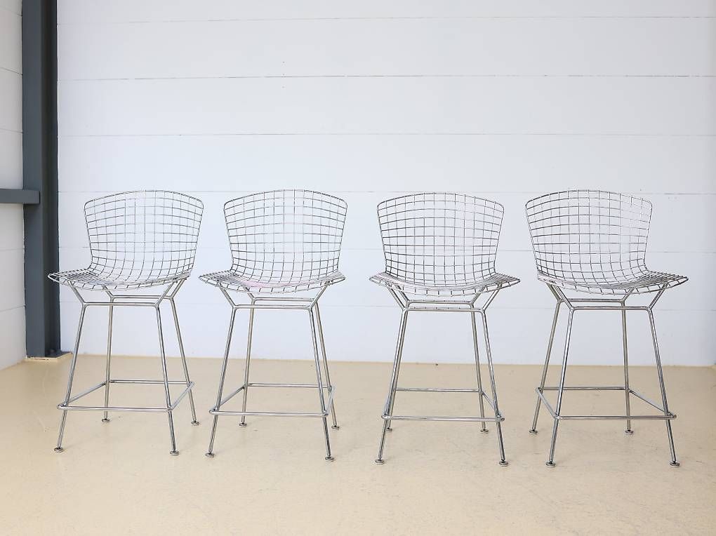 Knoll Sedie: Bertoia Counter Stool von Knoll | Chrom 4er-Set – Usato da Meinisberg venduto da atelier_TILIJA