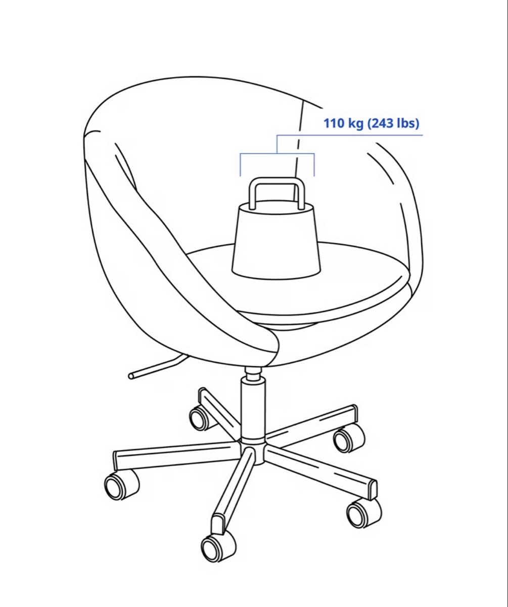 Ikea Sedie: Office Chair Grey Swivel Adjustable Height Good Condition – Usato da Cham venduto da cerober 1