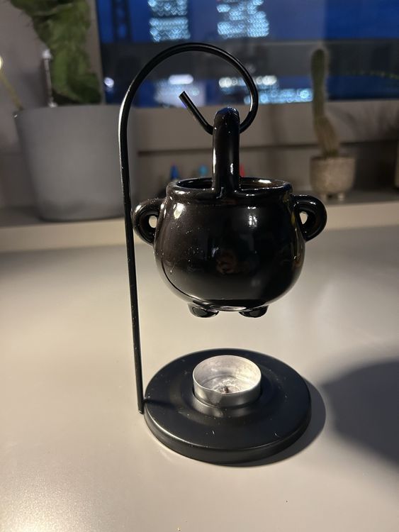 Dewppxi Hexenkessel Mit Nebelmaschine - Halloween Deko Mit Schwebender Flasche