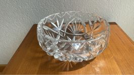 Grosse Kristallschale / Schale aus Kristallglas