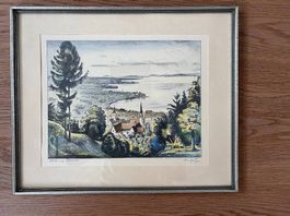 Original Lithographie von Theo Glinz