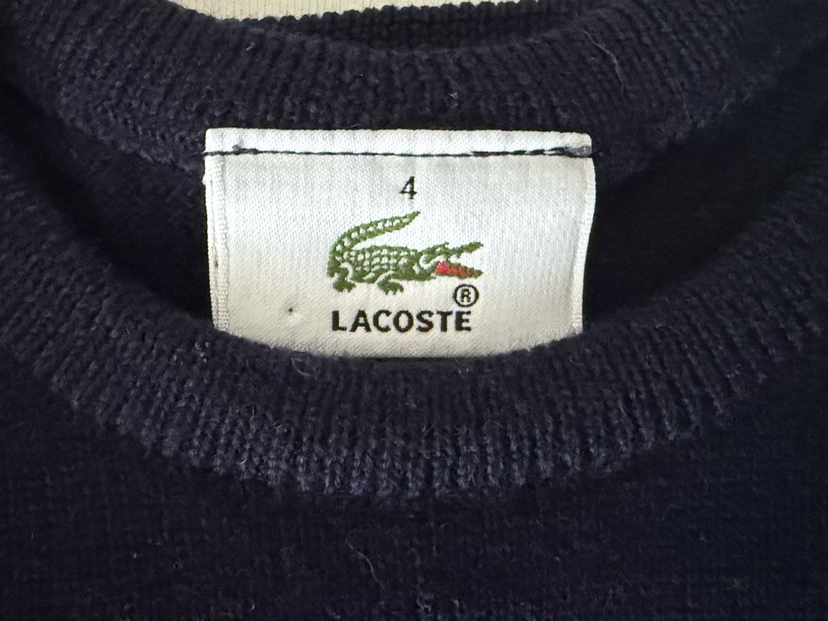 Lacoste Maglioni & Felpe: Lacoste Wollpullover Gr.4 Dunkelblau – Usato da Zollikon venduto da snowflake10- 3