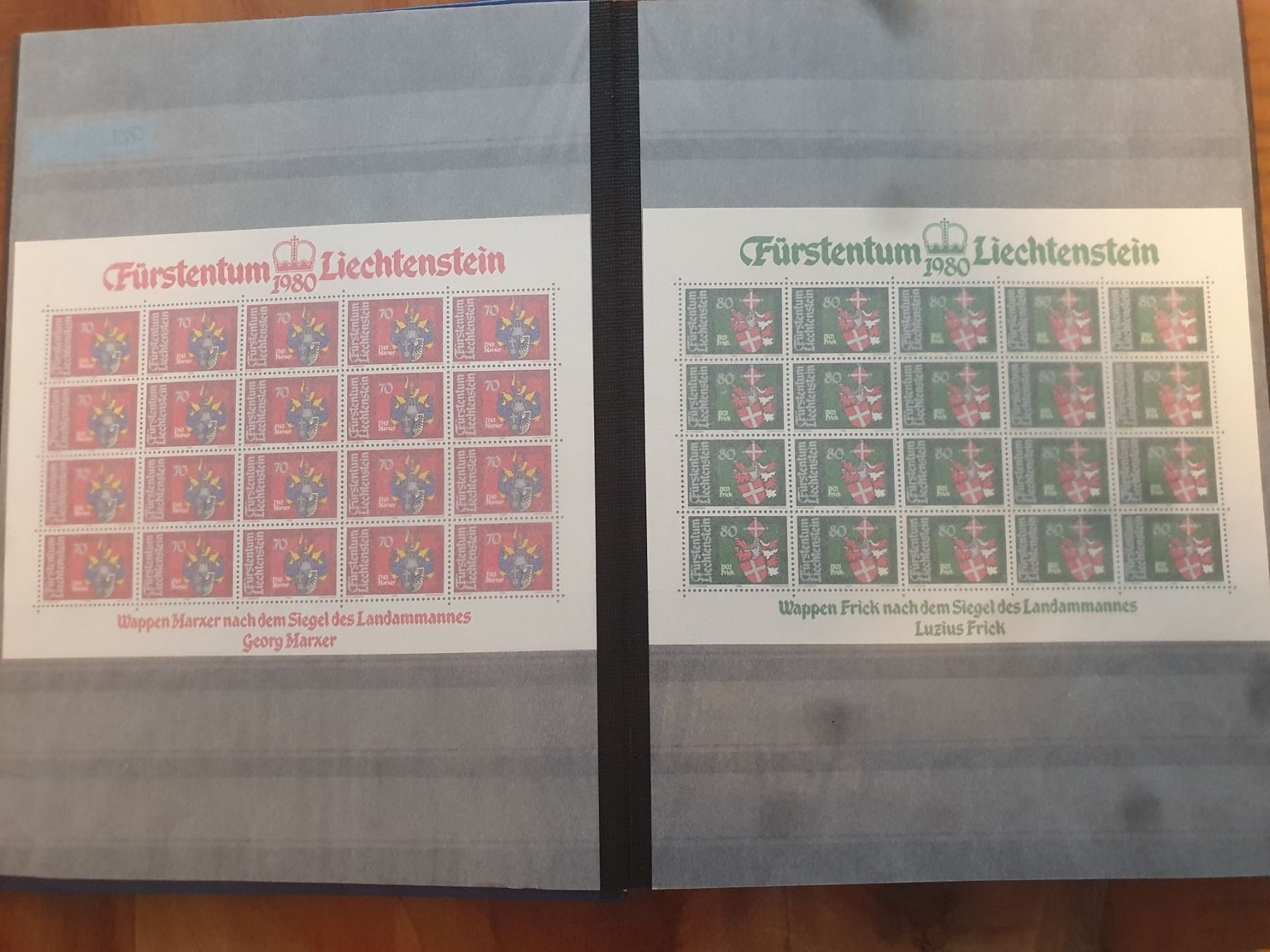 Tutti i francobolli: Kleinbögen Liechtenstein – Usato da Balgach venduto da SIMEON27 5