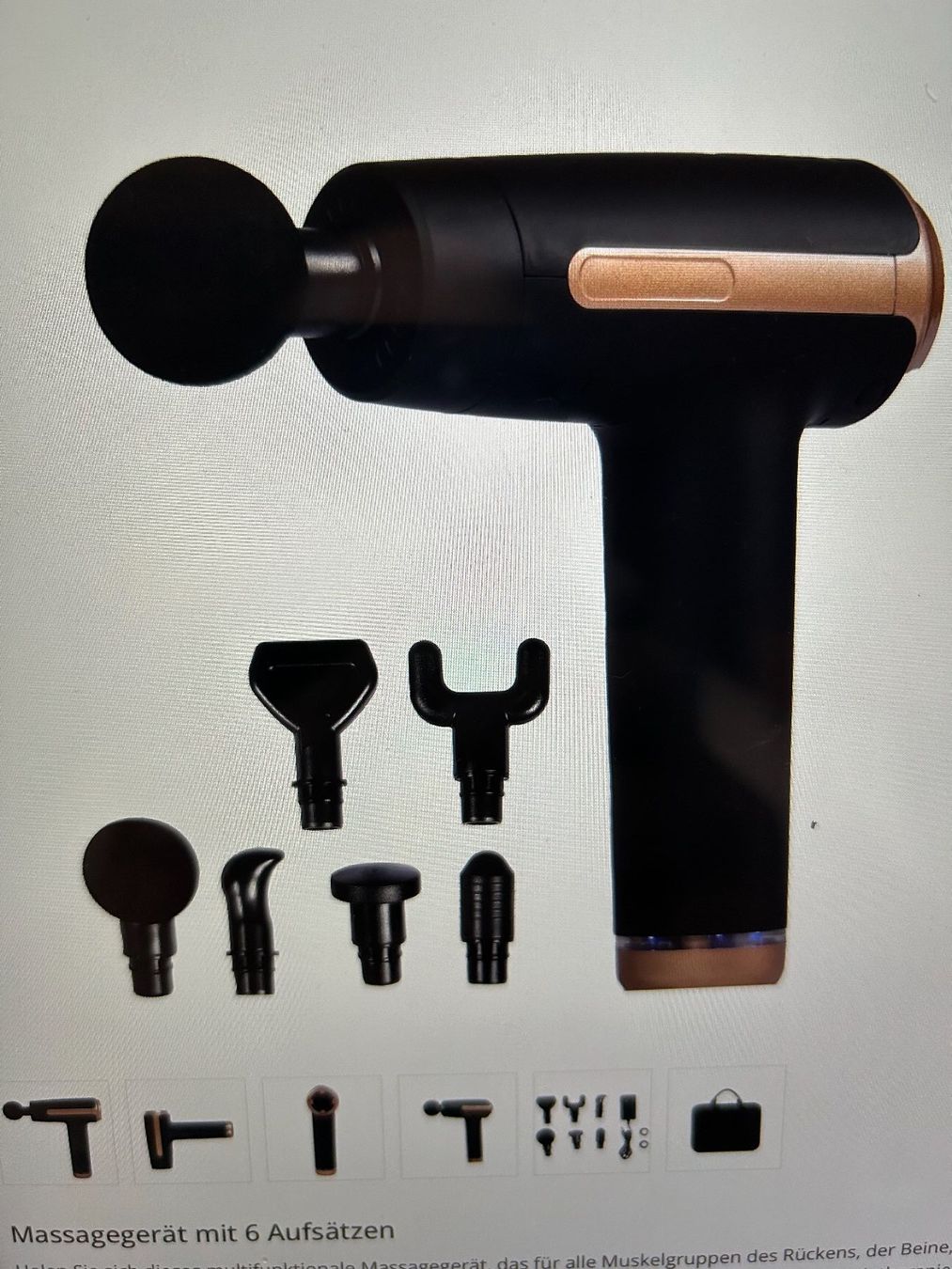 Gonser Massagegeräte: Massagepistole mit Zubehör – Neu (gemäss Beschreibung) aus Diessbach b.Büren von berdi55