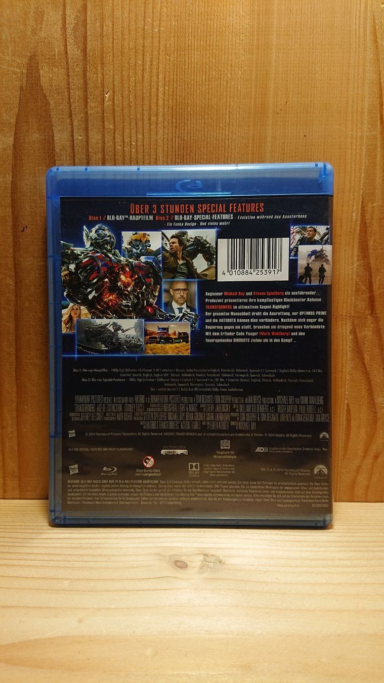 Tutti i DVDs: TRANSFORMERS Ära des Untergangs Blu-Ray – Usato da Wilderswil venduto da Exebub 1