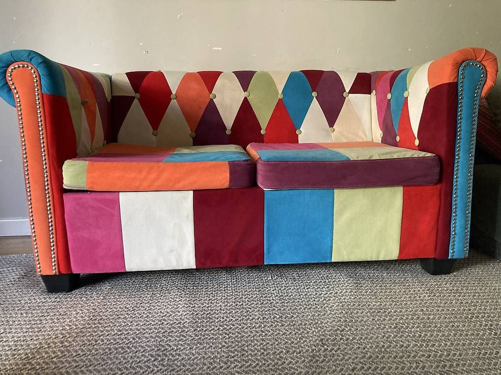 Sofas: Buntes Patchwork-Kindersofa – Gebraucht aus basel von Tube7 1