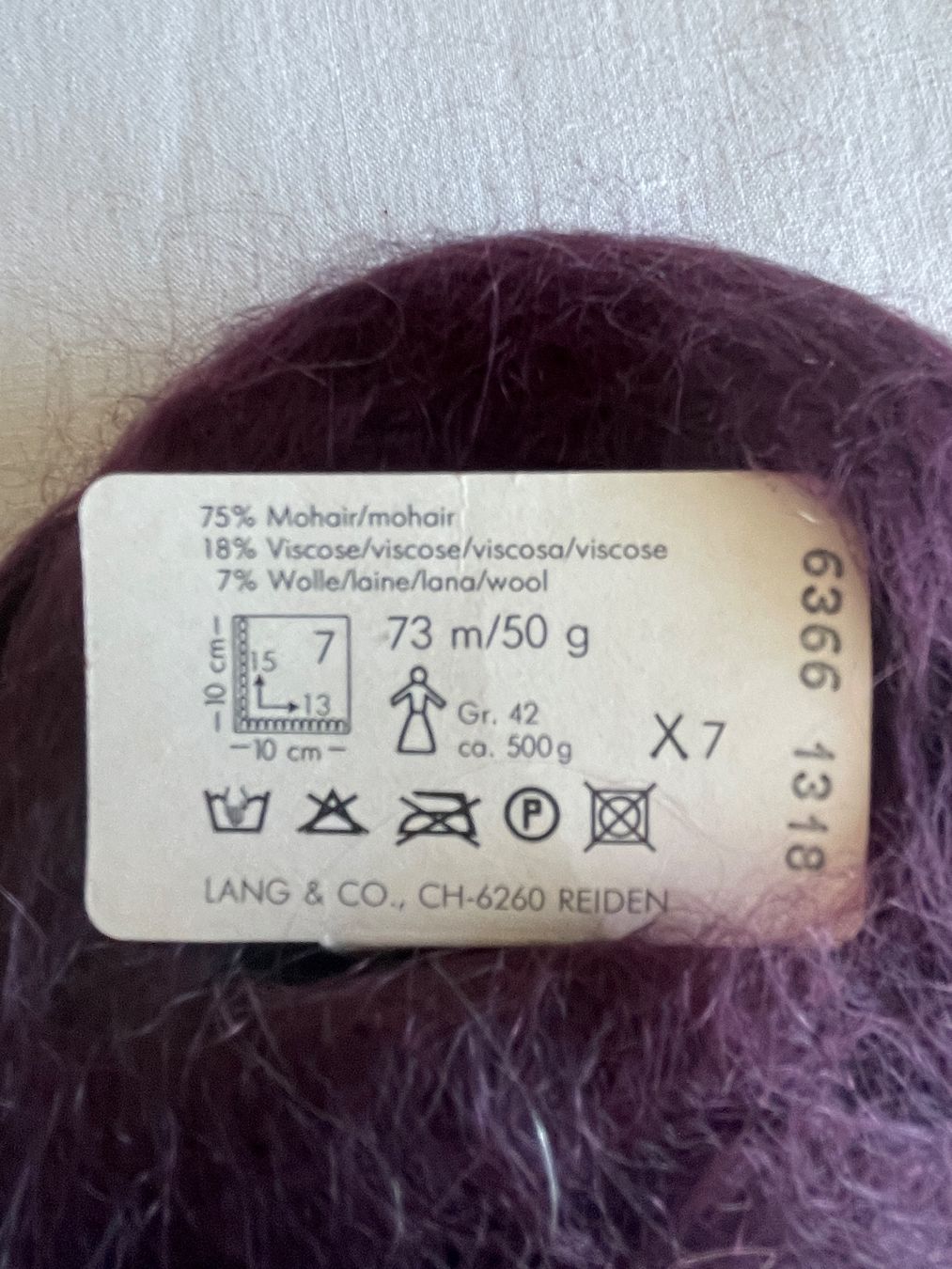 Lang Yarns Lana: Laine Mohair Lang Forever – Nuovo e nell'imballaggio originale da Gland venduto da san_xz5j 2