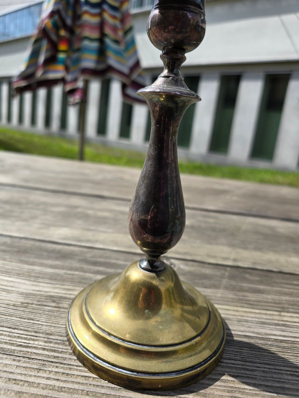 Kerzenständer: Metall: Kerzenständer, Messing, vintage No. 3 – Gebraucht aus Romanshorn von Rachacha 1