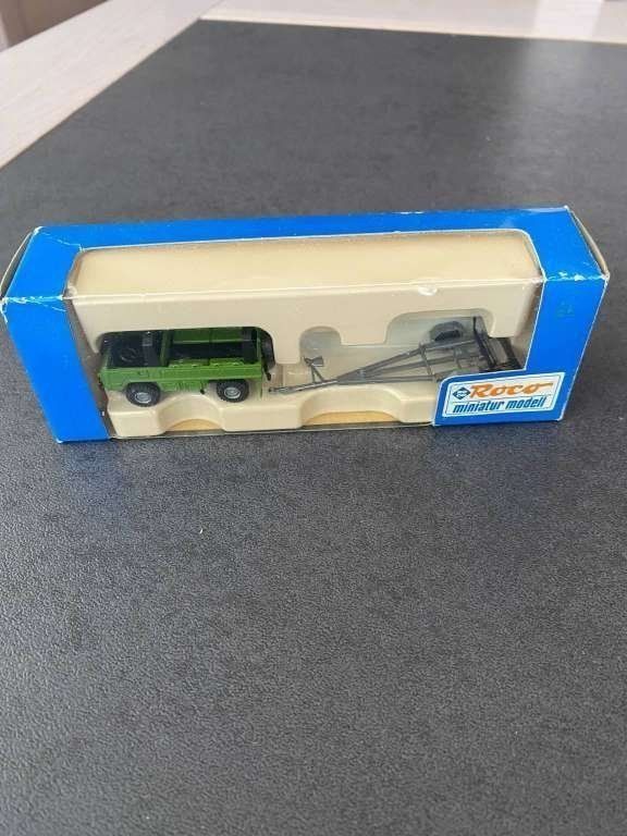 Roco Kit di modellismo & Modellini statici: Roco miniature modell Pingauer et remorque, réf. 1715, 1/87 – Usato da Meyrin venduto da Abac007