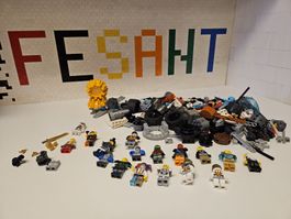 Lego und Lego Technik Haufen mit Figuren in einem Paket