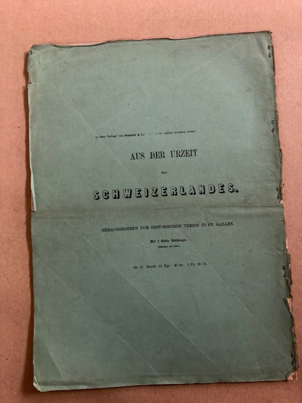Libri: Die Schweiz unter den Römern. 1862 – Usato da Zürich venduto da allp 7