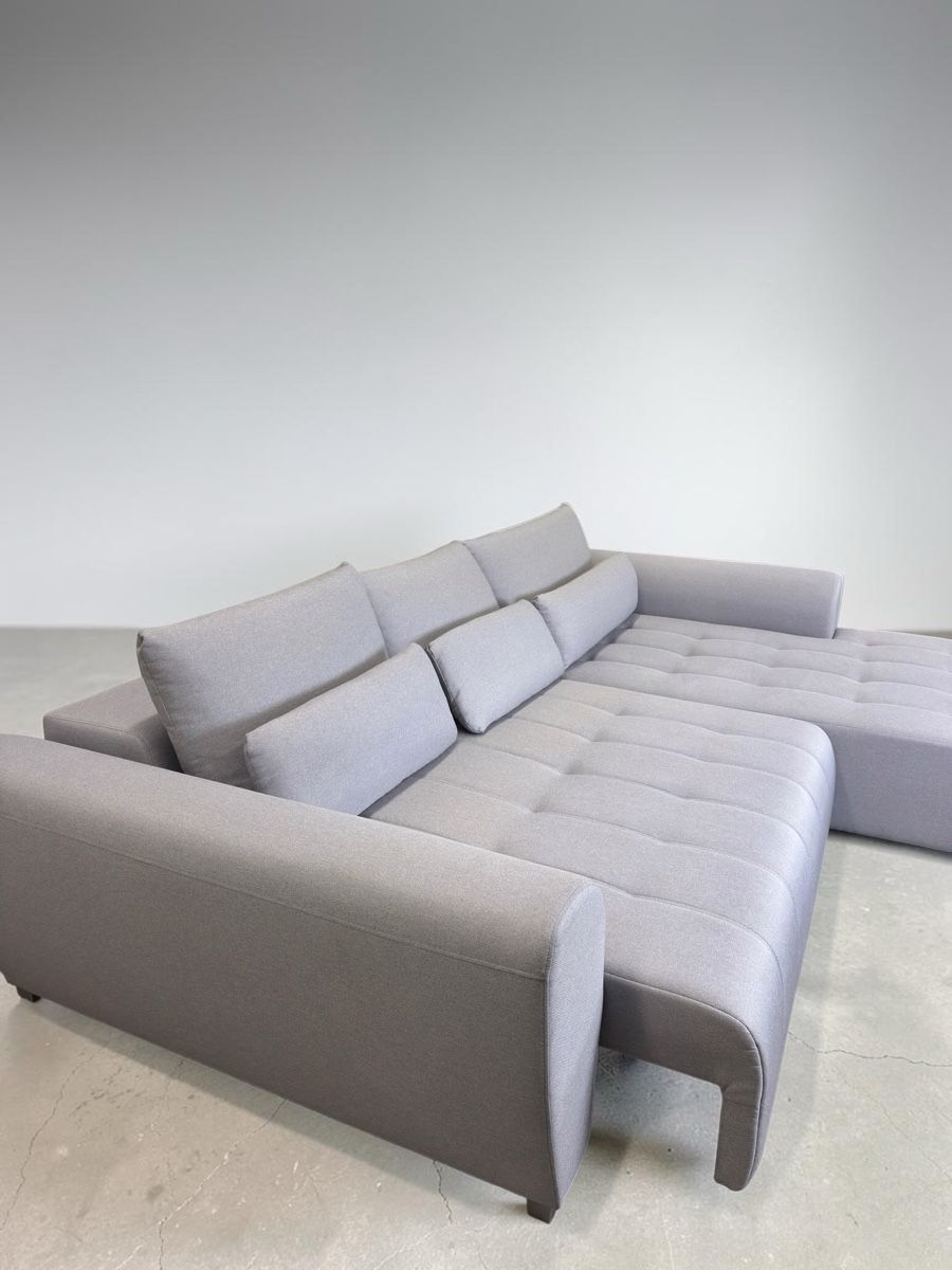 Sofas: CARRY HOME Ecksofa Hellgrau mit elektrischer Bettfunktion – D'occasion à Fehraltorf par Sofalab.swiss 2