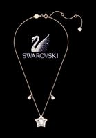 SWAROVSKI HALSKETTE KETTE STAR ROSEGOLD VERGOLDET