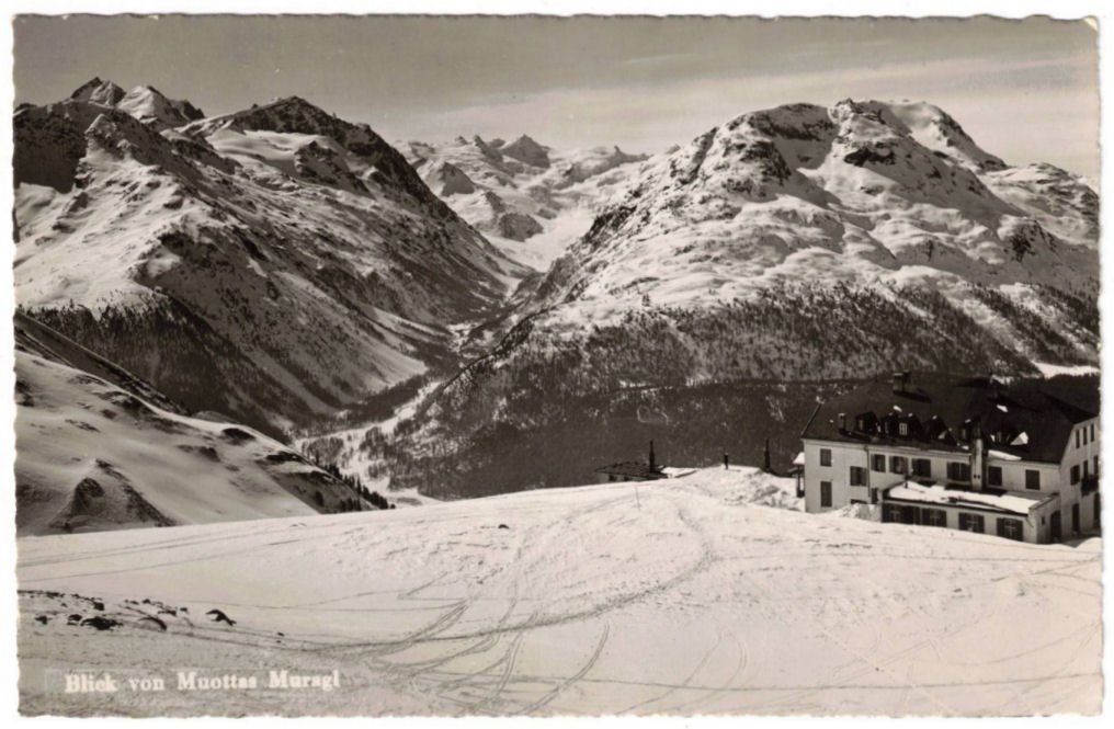 Cartoline postali: St. Moritz - Standseilbahn Muottas Muragl Bergstation – Usato da Binningen venduto da Mountainrider