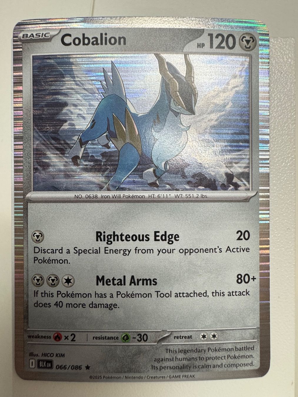 Pokémon Carte collezionabili: Cobalion | Reverse Holo | 066/086 | Pokémon TCG – Nuovo (secondo la descrizione) da Bassersdorf venduto da ero_9zp9